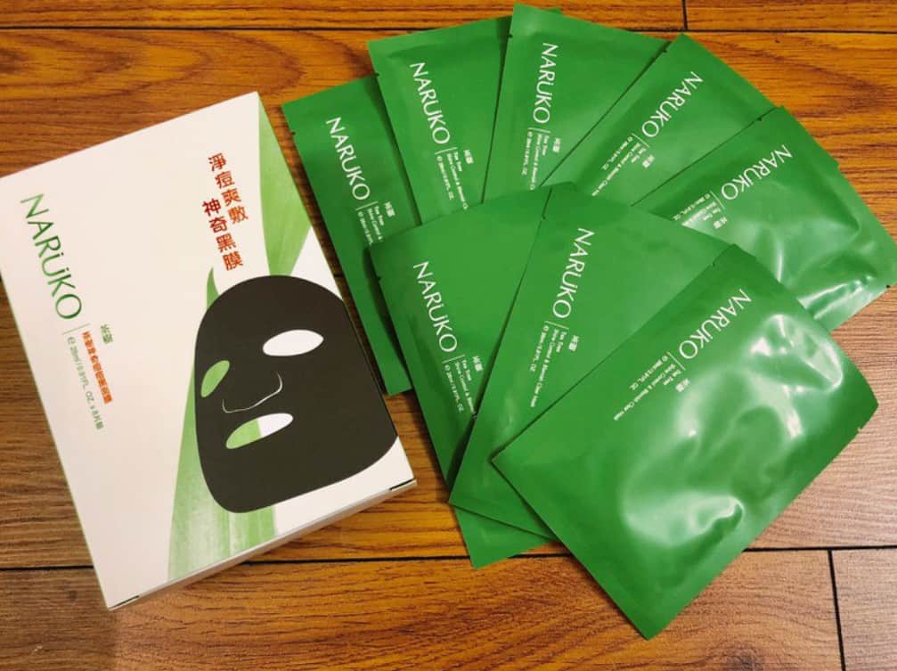 Mặt nạ tràm trà Naruko Tea Tree Shine Control & Blemish lear Mask